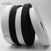 25m Knitted Elastic Black or White - ACCESSOIRES LEDUC BV